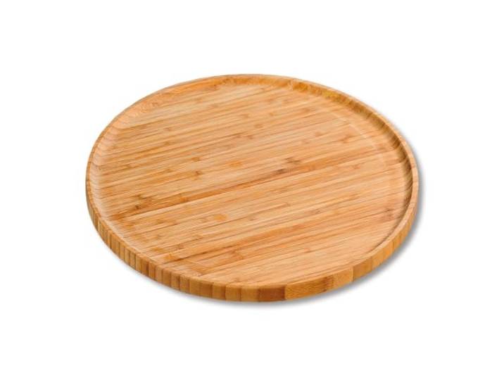Kesper Servierteller und Pizzateller, Bambus, Ø 32 × 1,5 cm 58463