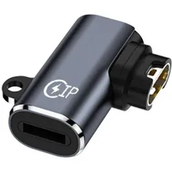 PowerGuard Lightning to Garmin Smartwatch Charge Adapter Ladeadapter 90-Grad, Smartwatch Zubehör, Schwarz, Grau