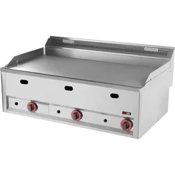 Wimar Gastro Elektro-Griddleplatte Grillplatte Bratplatte aus Chrom 990x600x290mm 9kW
