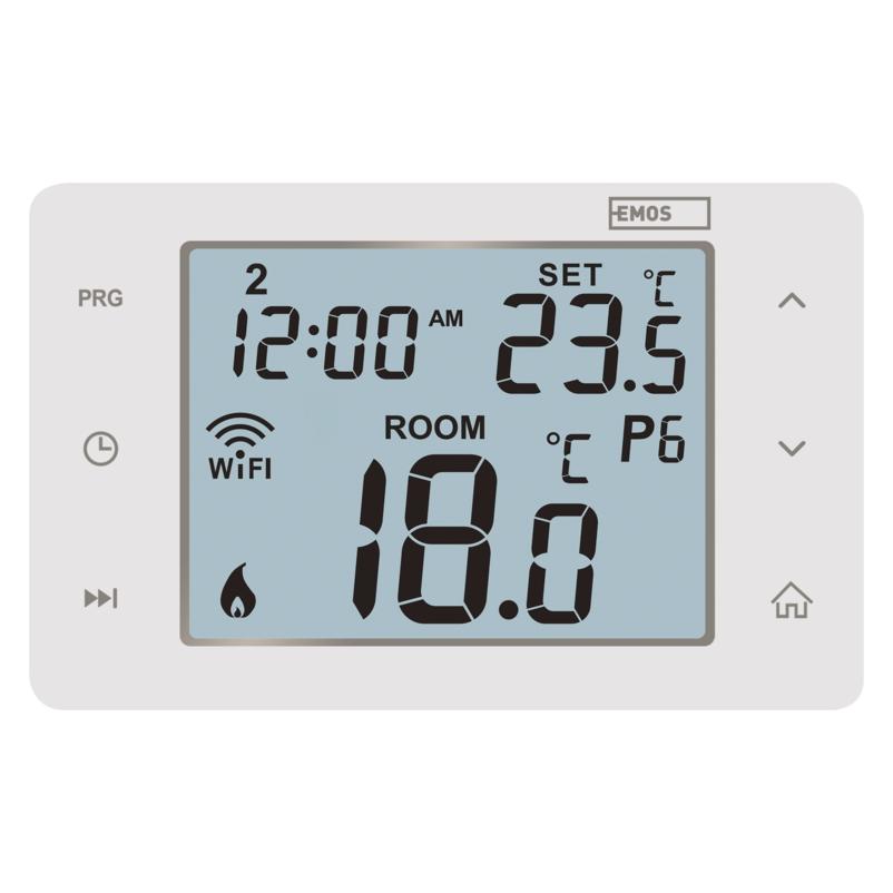 Emos GoSmart Raumthermostat P56201 mit WiFi, programmierbar, verkabelt (P56201UF)