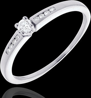 Edenly SolitÃ¤r Oktave in Weissgold - 9 Diamanten