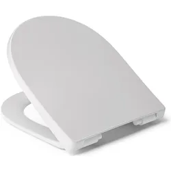 Hamberger Sanitary, WC Deckel, WCSitz Lopata Softclose Pre. weiss mit Edelstahl-Steckscharnier C0102G