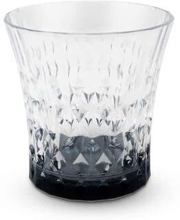 Vivience Liscio Ottico - Set of 6 Diamond Cut Glasses with Colored Shade on the Bottom