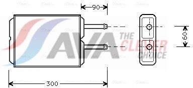 Ava Clever Choice Wärmetauscher, Innenraumheizung Mz6124 Für Mazda