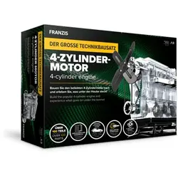 Der große Technikbausatz - 4-Zylinder-Motor, Motorbausatz im Maßstab 1:3