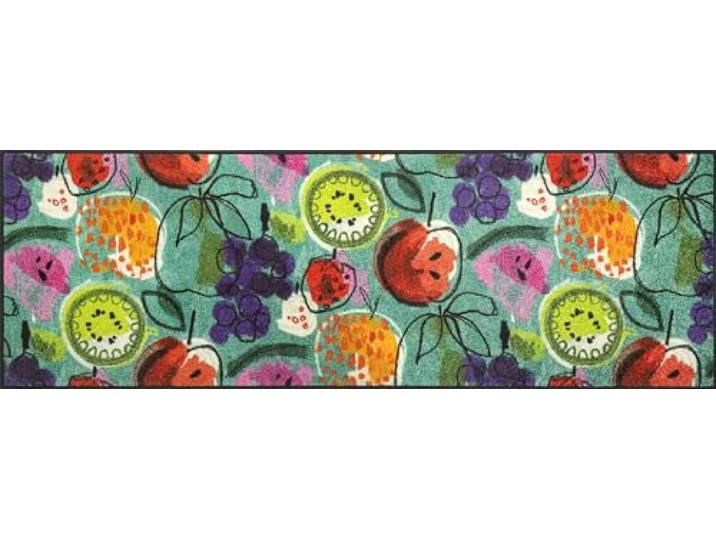 wash+dry Fußmatte, Fruit Fiesta 60x180cm, innen, waschbar, bunt