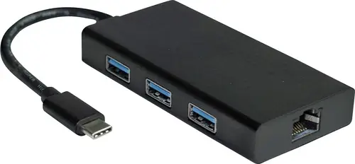 Value USB 2.0 Konverter [1x USB 3.2 Gen 2 Stecker C (USB 3.1) - 1x RJ45-Buchse]