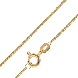 trendor 15500 Halskette für Anhänger Gold 333 / 8K Zopfkette 0,8 mm, 40 cm