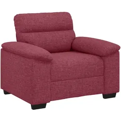 vidaXL Sessel Weinrot 100x81x84 cm Stoff