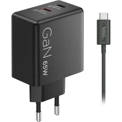 LENOVO USB-C-Ladegerät GaN 65W schwarz