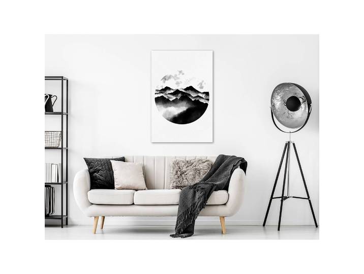 Tableau déco Mountain Landscape Lin Gris 40 x 60cm