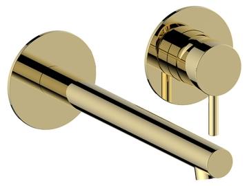 Herzbach SIRO PVD GOLD Waschtisch-Wandbatterie Farbset 240mm Gold