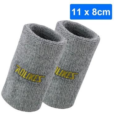 Uplift Treasures AOLIKES Sports Wrist Sweatbands Moisture Wicking Wristbands Pair 11cm gray