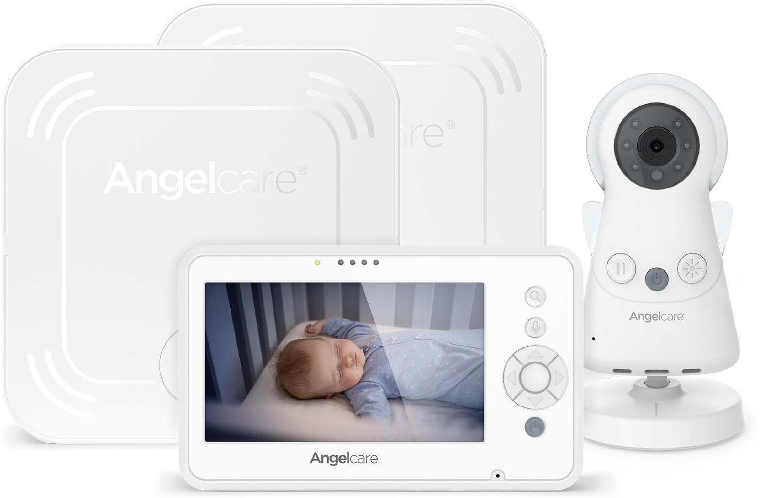 Video-Babyphone ANGELCARE "3-in-1 AC25 Video+Audio+Schlafüberwachung", Baby, weiss (weiß), Babyphones Video-Babyphone weiß Einheitsgröße
