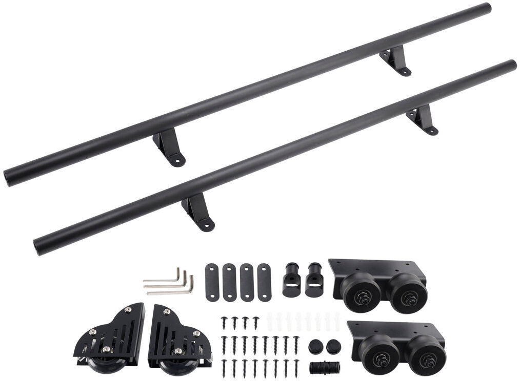 WFX Utility Rolling Library Sliding Ladder Hardware Kit With Brake Black 0cm H