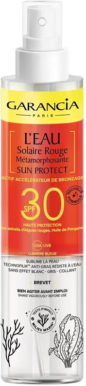 Garancia - L'Eau Solaire Rouge Métamorphosante SPF30, Actif accélérateur de bronzage, 150  ml