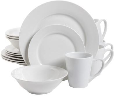 Gibson Home Noble Court 16-Piece Dinnerware Set - White