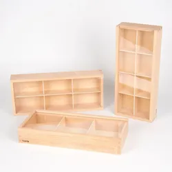 Sortierkasten 3er Set, m. Deckel