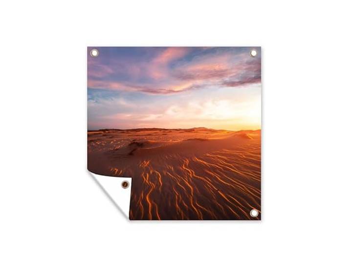 Tuinposter - 200x200 cm - Zand - Landschap - Lucht - Woestijn