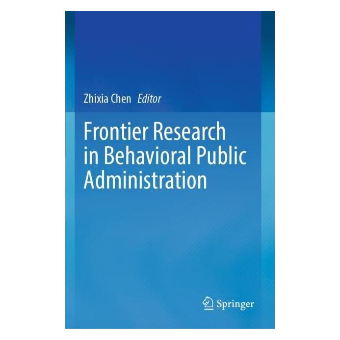 Springer Frontier Research in Behavioral Public Administration (Englisch, Softcover) (57007643)