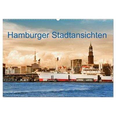 Hamburger Stadtansichten (Wandkalender 2026 DIN A2 quer), CALVENDO Monatskalender