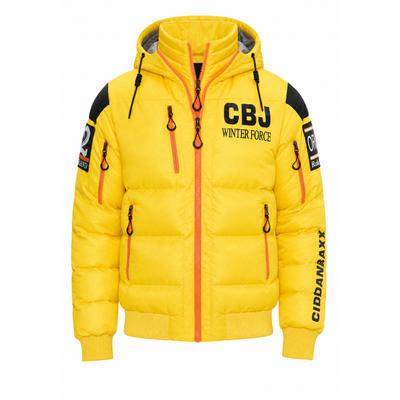 Winterjacke CIPO & BAXX "Winterjacke CM233", Herren, Gr. M, gelb, regular fit, Jacken Winterjacke