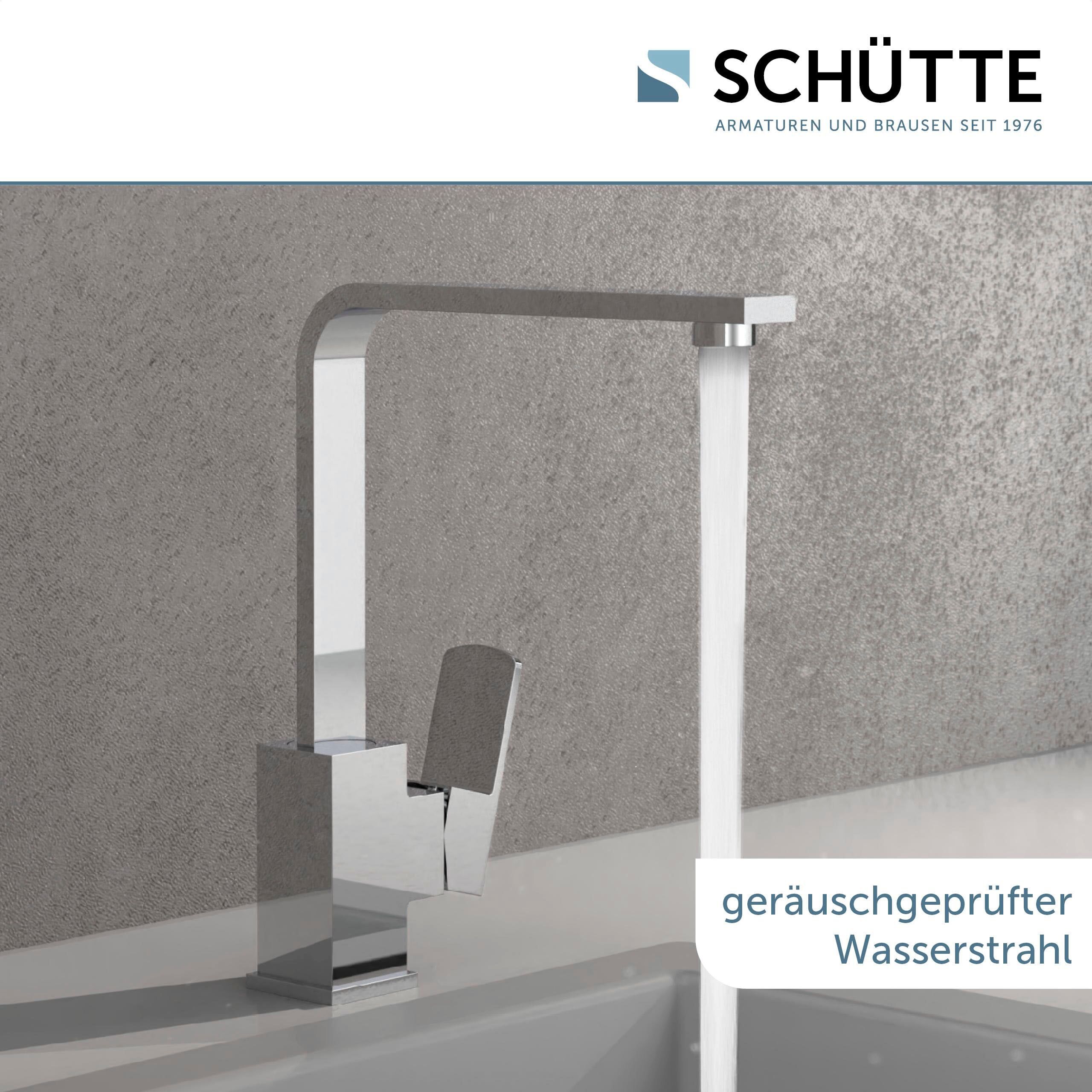 Spültischarmatur SCHÜTTE "Tianto", silber (silberfarben), Armaturen, Spültischarmatur, 360 schwenkbarer Wasserhahn, Mischbatterie, Chrom, Hochdruck silberfarben Einheitsgröße