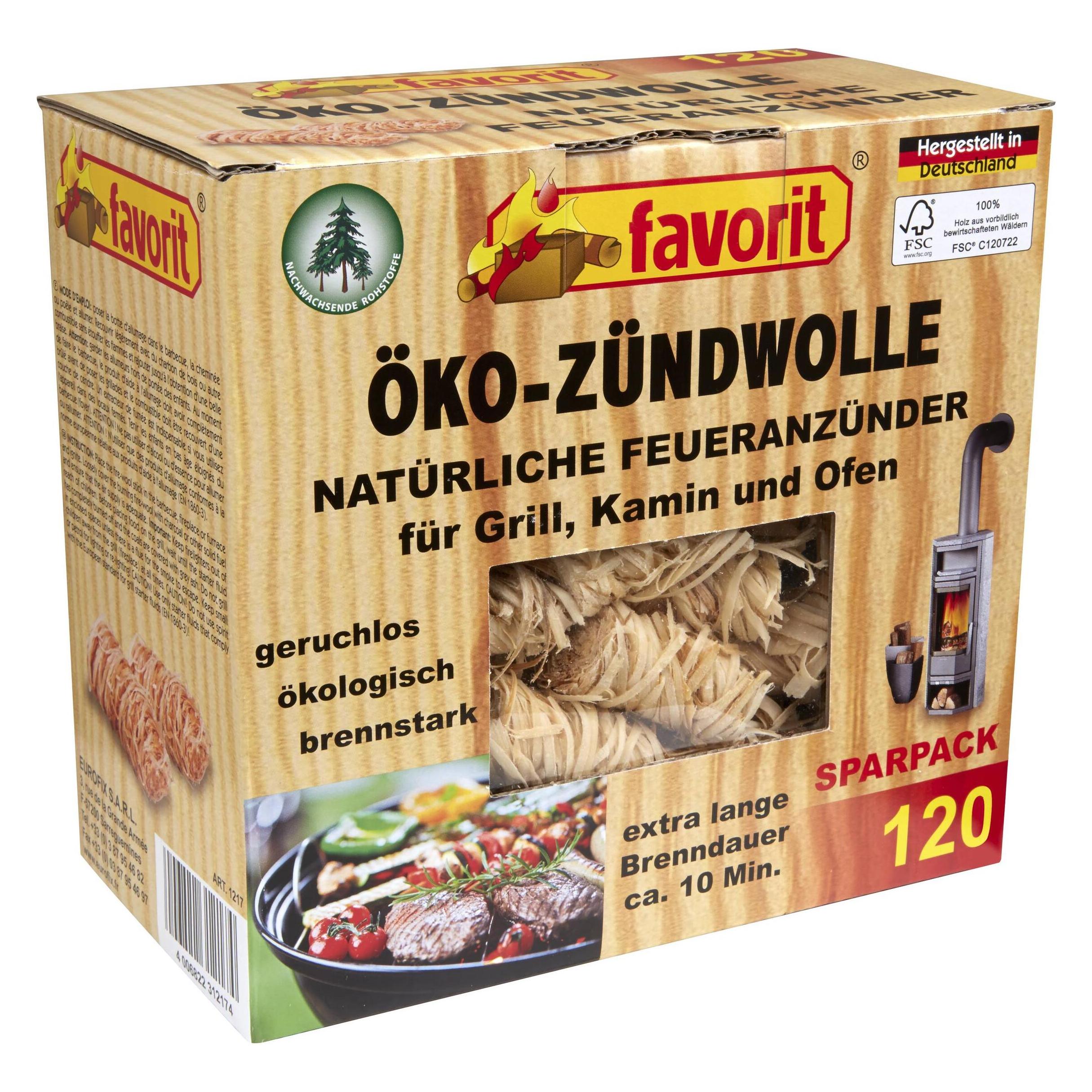 Favorit Befeuerung Öko-Zündwolle (1217)