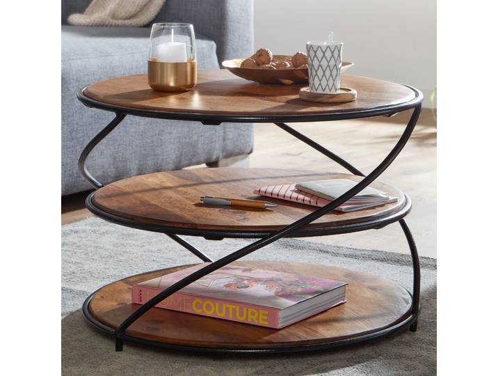 Table basse Wendorf 58 x 41cm Marron
