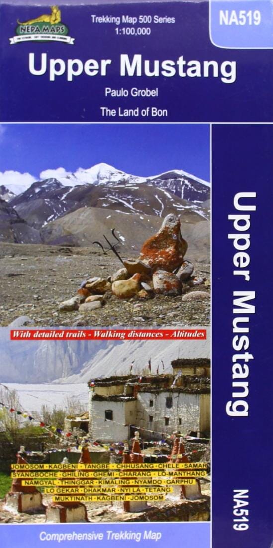 Carte de trekking - Upper & Lower Mustang, Nepal (NA519)   Himalayan MapHouse