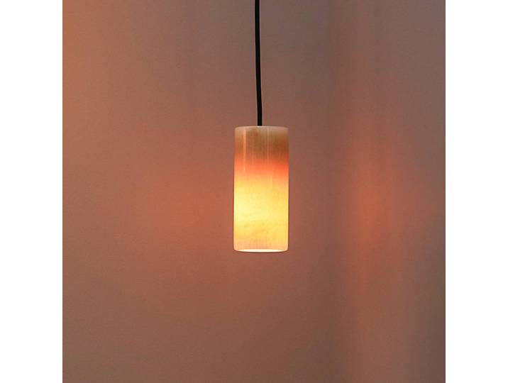 PR Home Lucie Pendelleuchte aus Marmor, Stecker Lucie, dimmbar, creme / amber, für Wohn- / Esszimmer, Stein, Skandinavisch