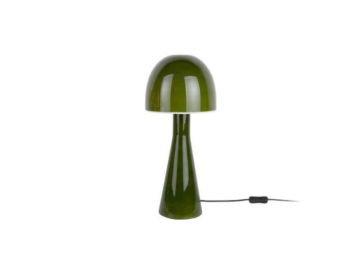 Lampe de table verre vert armée ø20cm