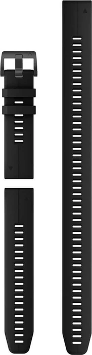 Garmin Silicone QuickFit 22 - Schwarz (+ extra lang)