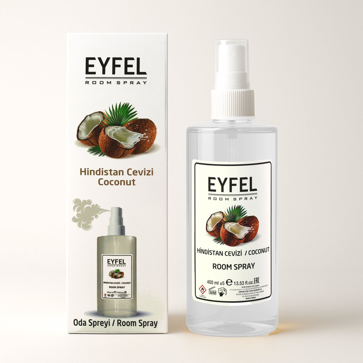 Eyfel Roomspray Coconut 400ml