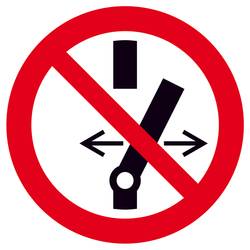 SAFETYMARKING Verbotsschild Schalten verboten Folie selbstklebend (Ø) 50 mm ISO 7010 6 St. 30.A6251