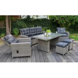 bellavista® Home & Garden Dining-Lounge "Asti" im Braun-Mix