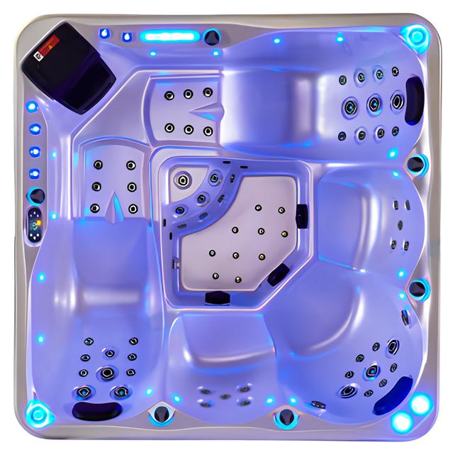 Whirlpool Whirlwanne Hydromassagewanne Relaxpool Sprudelbad 200x200 cm