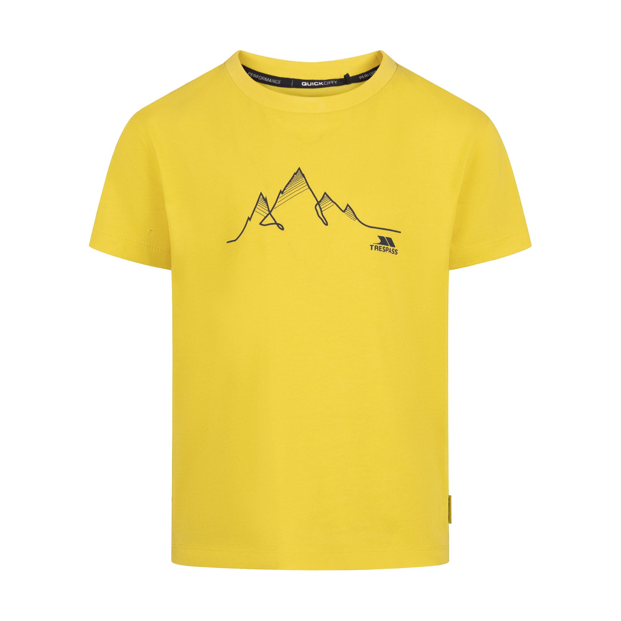 Trespass Jongens Attie Quick Dry Jersey (Geel)