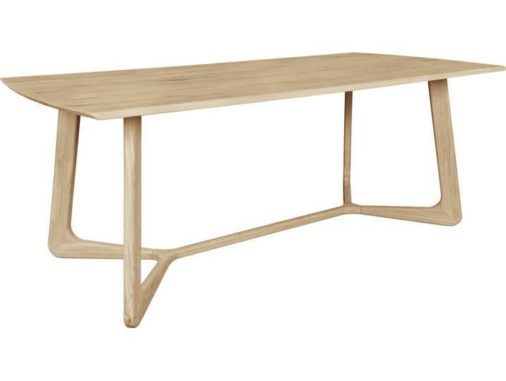 Linea Natura Esstisch TRONDHEIM, Eiche bianco, Massivholz
