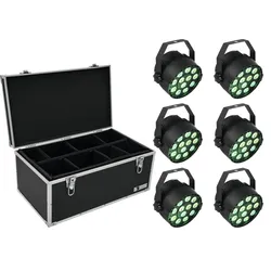 EUROLITE Set 6x LED PARty TCL Spot + Case TDV-1