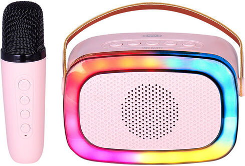 Trevi XR JUMP ALTOPARLANTE KARAOKE PORTATILE 10W WIRELESS USB MICRO SD AUX-IN XR 8A01 MINIPARTY ROSA