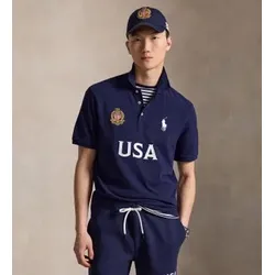 Polo Ralph Lauren für Herren. 710B20858001 US Polo Classic Fit Marineblau (L), Lässig, Baumwolle, Kurzarm