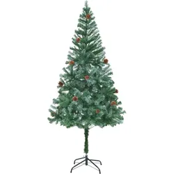 vidaXL Künstlicher Weihnachtsbaum mit Tannenzapfen 180 cm