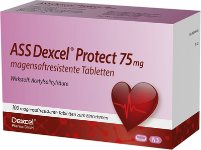 Dexcel Pharma GmbH ASS Dexcel Protect 75 mg magensaftres.Tabletten 100 St 09372849
