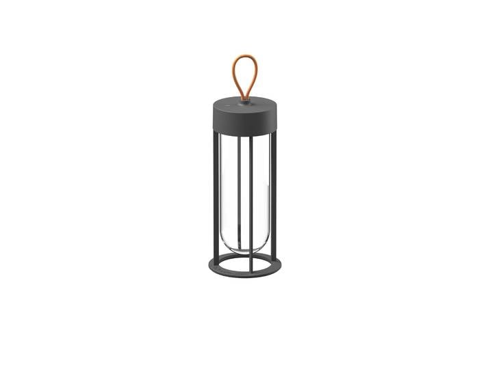 Flos Architectural FLOS In Vitro Unplugged LED-Leuchte grau 2700K Unplugged, dimmbar, schwarz, Aluminium, Design