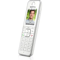 FRITZ!Fon C6 – Weißes Komfort-DECT-Telefon mit Farbdisplay & HD-Telefonie