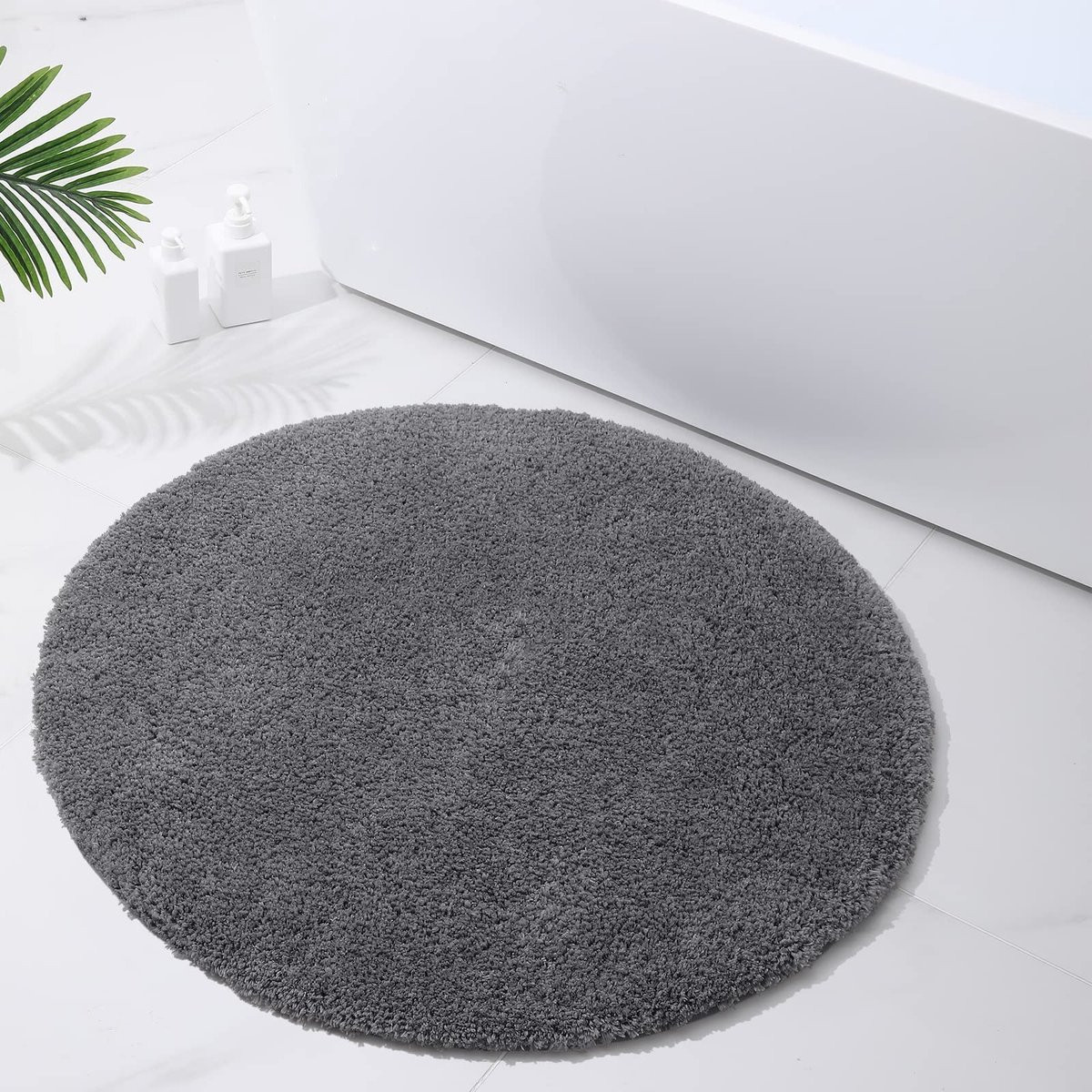 Omgoods Antislip Badmat Rond van Zachte Microvezel