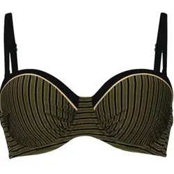 Rosa Faia Holiday Stripes Underwire Bikini Top Olive D 38 Damen