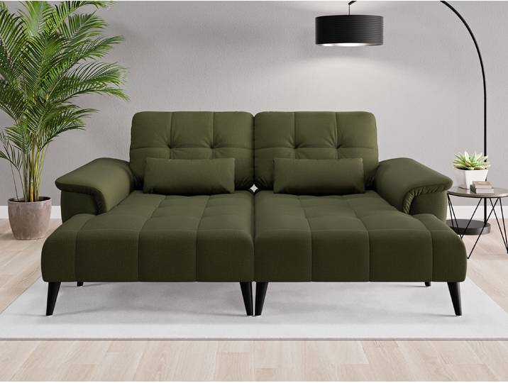 Loveseat Tokio - Grün (Waldgrün) - Feiner Mikrofaserstoff