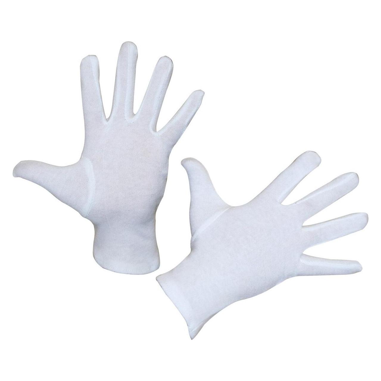 Kerbl 29725/6 Baumwollhandschuh Dermatex, 6-Pack, Gebleicht, Damen (8), Weiss (8) (32824870)